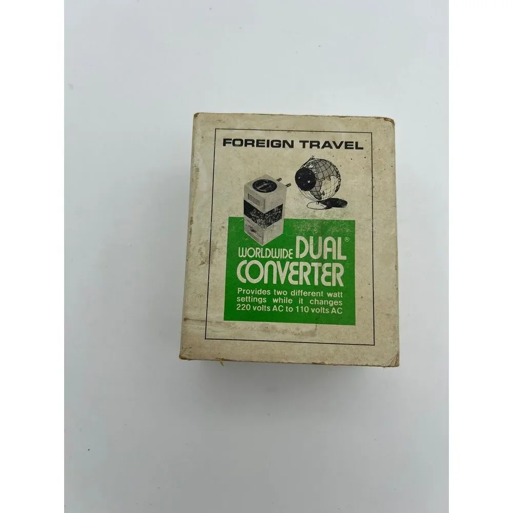 TMI ‎ Worldwide Dual Converter Kit Converts 220V to 110V High Voltage NOS